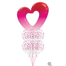 Heart on Hearts Balloon Bouquet