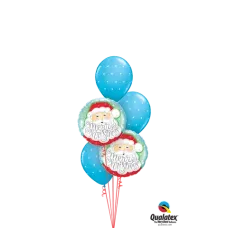 Santa Merry Christmas Balloon Bouquet
