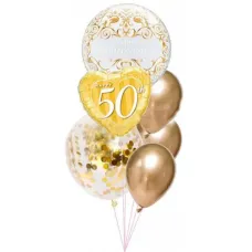 50th Sparkling Anniversary Balloon Bouquet