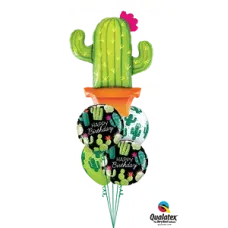 Happy Birthday Cacti Balloon Bouquet