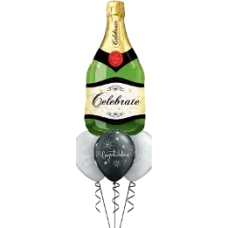 Champagne Congratulations Balloon Bouquet