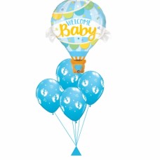 Welcome Baby Boy Balloon Bouquet
