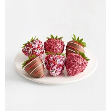 Sweetly Sprinkled Gourmet Dipped Strawberries (Half Dozen)