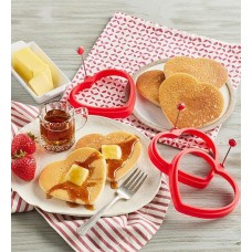 Heart-Shaped Egg and Pancake Mold - Set of 3