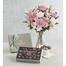 Scharffen Berger Spring Chocolatiers Collection with Cherished Blooms Bouquet