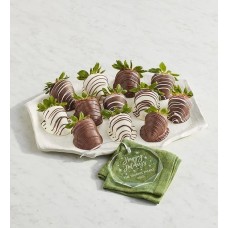 Gourmet Drizzled Strawberries™ with Personalized Ornament