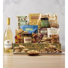 Harry & David Supreme Gift Box with Sweet and Salty Treats and White Wine