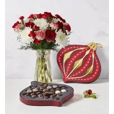Limited Edition Chocolate Collection with Peppermint Twist Holiday Bouquet