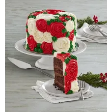 Holiday Rose Chocolate Cake