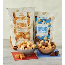 Moose Munch® Premium Popcorn - Milk Chocolate and Caramel Mix Duo
