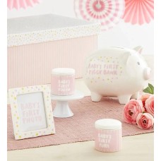 Classic Pink Baby's Firsts Keepsakes Set (Classic Blue Babys "Firsts" Keepsakes Set)