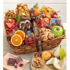 Thank You Fruit & Sweets Gift Basket (Thank You Fruit & Sweets Gift Basket)