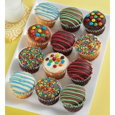Birthday Belgian Chocolate Dipped Cupcakes