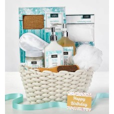 Happy Birthday Island Escape Spa Gift Basket