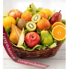 Congrats Orchard Fruit Gift Basket