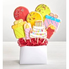 Happy Birthday 8pc Cookie Arrangement
