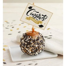 Congrats! Graduate Caramel Apple with Candies