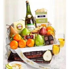 With Sympathy & Love Gourmet Fruit Gift Basket