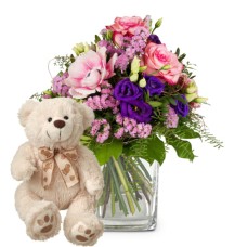 Spring Princess and teddy bear (Minimum)
