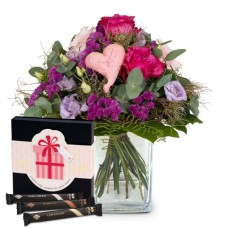 Flower bouquet «Sweet Bloom» with Gottlieber Huppen «For You» (Minimum)