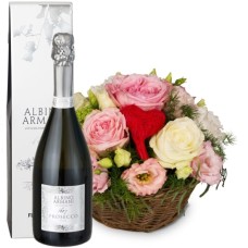 A Message Full of Love with Prosecco Albino Armani DOC (Minimum)