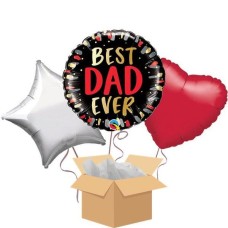 Best Dad Ever Balloon Bouquet - 18" Foil (1 BALLOON)