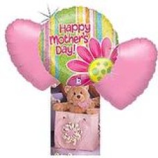 3 Balloons Bouquet & Cuddly Toy (Standard)