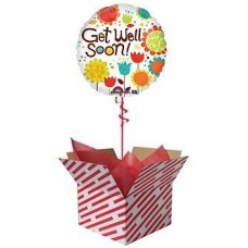 Cheery Flowers Get Well Balloon