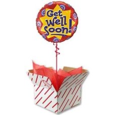 Get Well Soon Balloon - Burst and Swirls