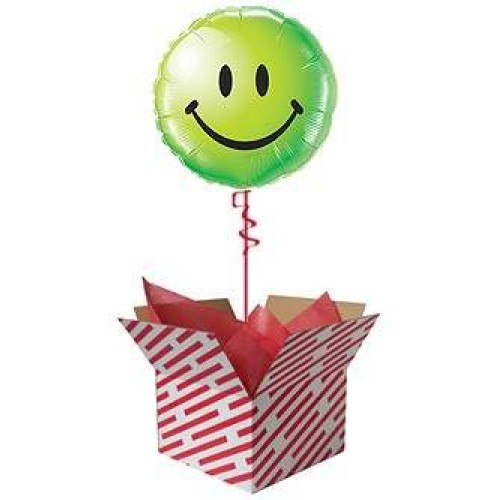 Smiley Face Balloon - Green