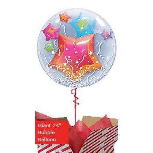 Large Stars and Streamers Bubbles Balloon