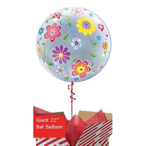 Large Flower Patterns Bubble Balloon