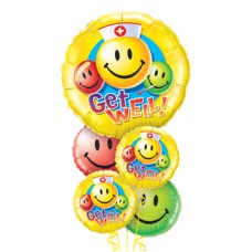 Get Well Balloons Bouquet