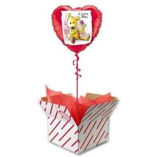 I Love You Single Rose Balloon