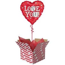 Love You Heart Dots Balloon