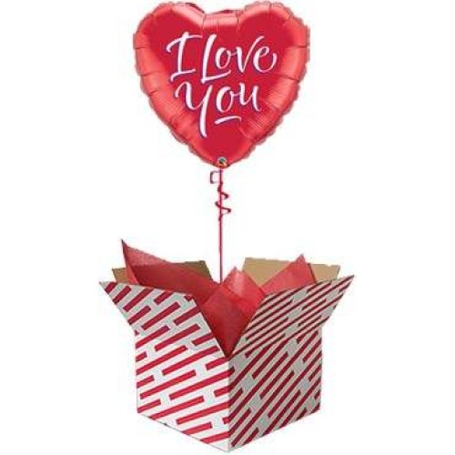 I Love You Script Modern Balloon