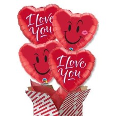 Love You Balloon Bouquet (4 Balloons)