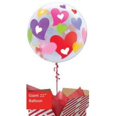 Large Colourful Hearts Balloon