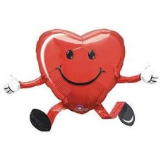 Heart Shaped Smiley Face Airwalker Balloon