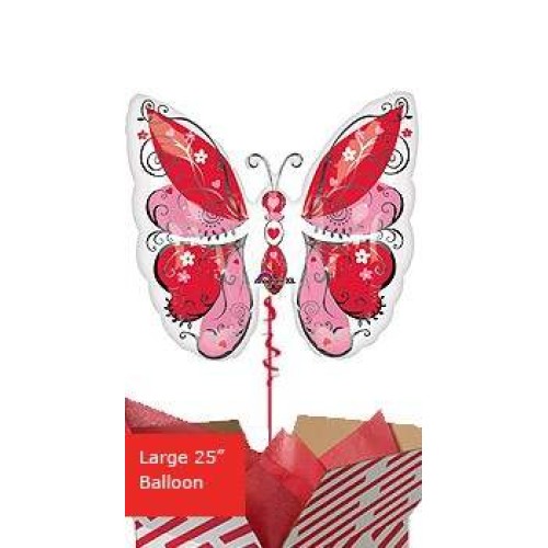 Hearts Butterfly Balloon
