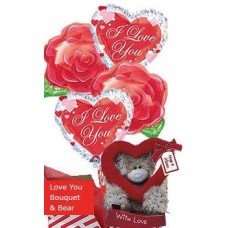 Romantic Gift - Balloon Bouquet and Bear