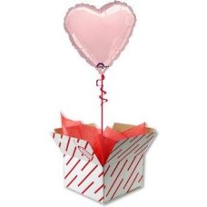 Pink Heart Shaped Helium Balloon