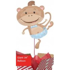 Monkey Boy Baby Balloon
