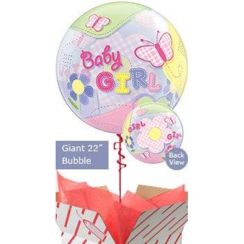 Baby Girl Butterflies Balloon Gift