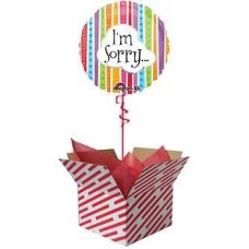 I'm Sorry Colourful Lines Balloon