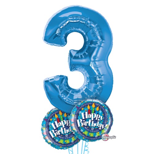 Large Number Birthday Balloon Bouquets