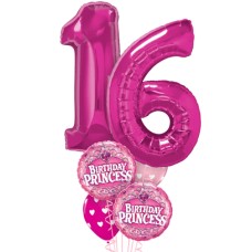 Large 16th Birthday Balloon Bouquet