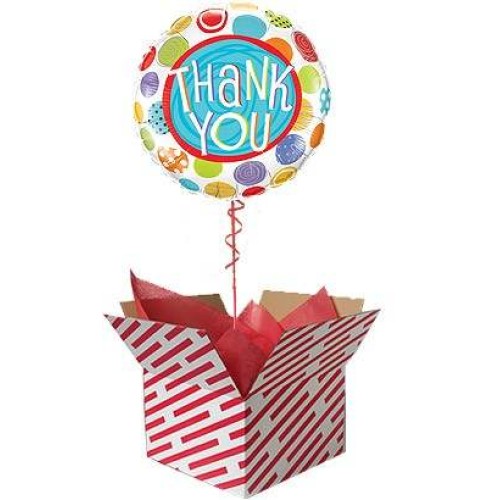 Thank You Patterned Dots Balloon
