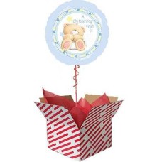 Forever Friends Blue Christening Balloon