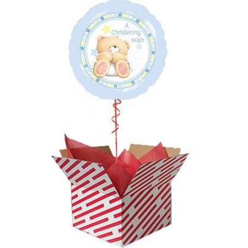 Forever Friends Blue Christening Balloon